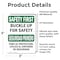 Signmission Safety Culture Sign, 3.5 in Width, Vinyl Decal, Rectangle, Bilingual OS-2PACK-SF-D-35-L-10745 - alternate 2
